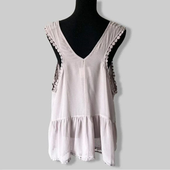 ONE TEASPOON Milky  Rise Flared Loose Fit Top Blouse - Picture 3 of 16